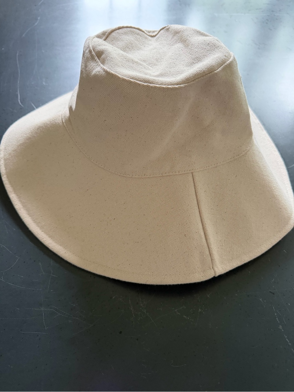 Jenni Kayne Canvas Wide-Brim Hat - Cream